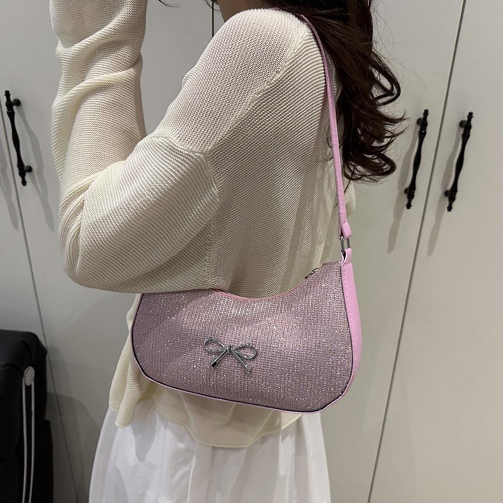 Shiny Underarm Tote Bag PU Leather Women Handbag Casual Bowknot Shoulder Bag Lady рожевий
Shiny Underarm Tote Bag PU Leather Women Handbag Casual Bowknot Shoulder Bag Lady рожевий