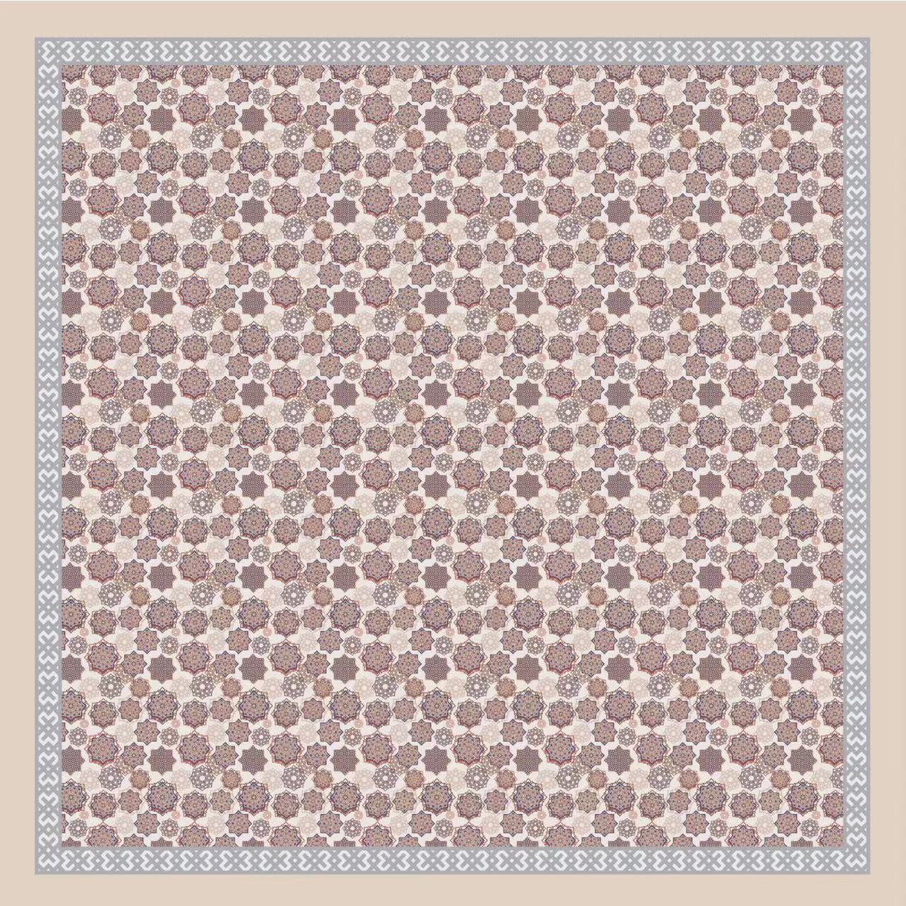 110*110см Принт Шаль Оверсайз Повязка на голову Платок Банданы для волос для сна Большая Квадратная Шаль на лето с ощущением хлопка 114*114cm абрикосовый