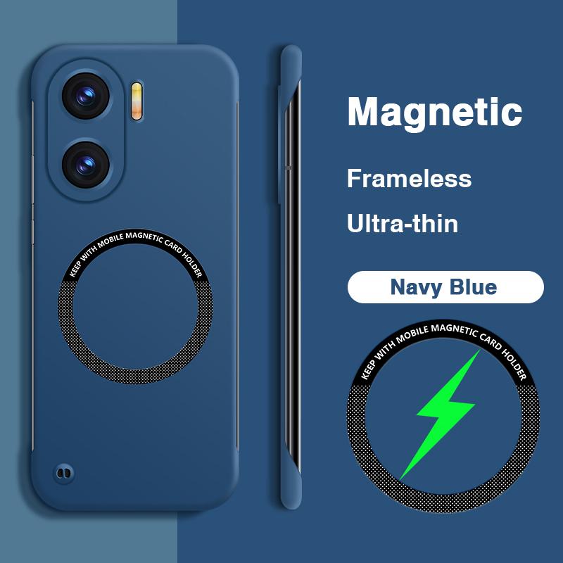 Magnetic Phone Case for Honor X40i X40 GT Racing 5G Hard PC Ultra Thin Wireless Charging Original Luxury Frameless Bumper Covers Honor X40 GT Racing темно-синього кольору
Magnetic Phone Case for Honor X40i X40 GT Racing 5G Hard PC Ultra Thin Wireless Charging Original Luxury Frameless Bumper Covers Honor X40 GT Racing темно-синього кольору