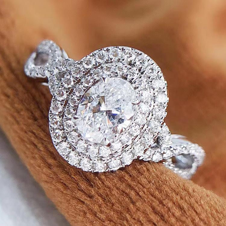 S925 Silver Ring with Simulated High Carbon Diamond - Stylish European & American Design, Popular for Engagements Size 8 белый
S925 Silver Ring with Simulated High Carbon Diamond - Stylish European & American Design, Popular for Engagements Size 8 белый