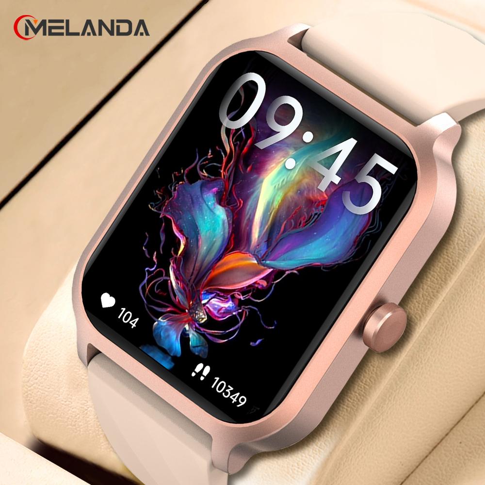 MELANDA 1,83-дюймовый голосовой помощник, Bluetooth-вызов, женские умные часы, спортивные фитнес-трекер, монитор здоровья, умные часы LW82
MELANDA 1,83-дюймовый голосовой помощник, Bluetooth-вызов, женские умные часы, спортивные фитнес-трекер, монитор здоровья, умные часы LW82