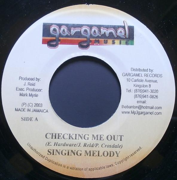 7inch Record SINGING MELODY - Checking Me Out NONE Gargamel Music 2003 Jamaica Reggae, Ska & Dub Used
7inch Record SINGING MELODY - Checking Me Out NONE Gargamel Music 2003 Jamaica Reggae, Ska & Dub Used