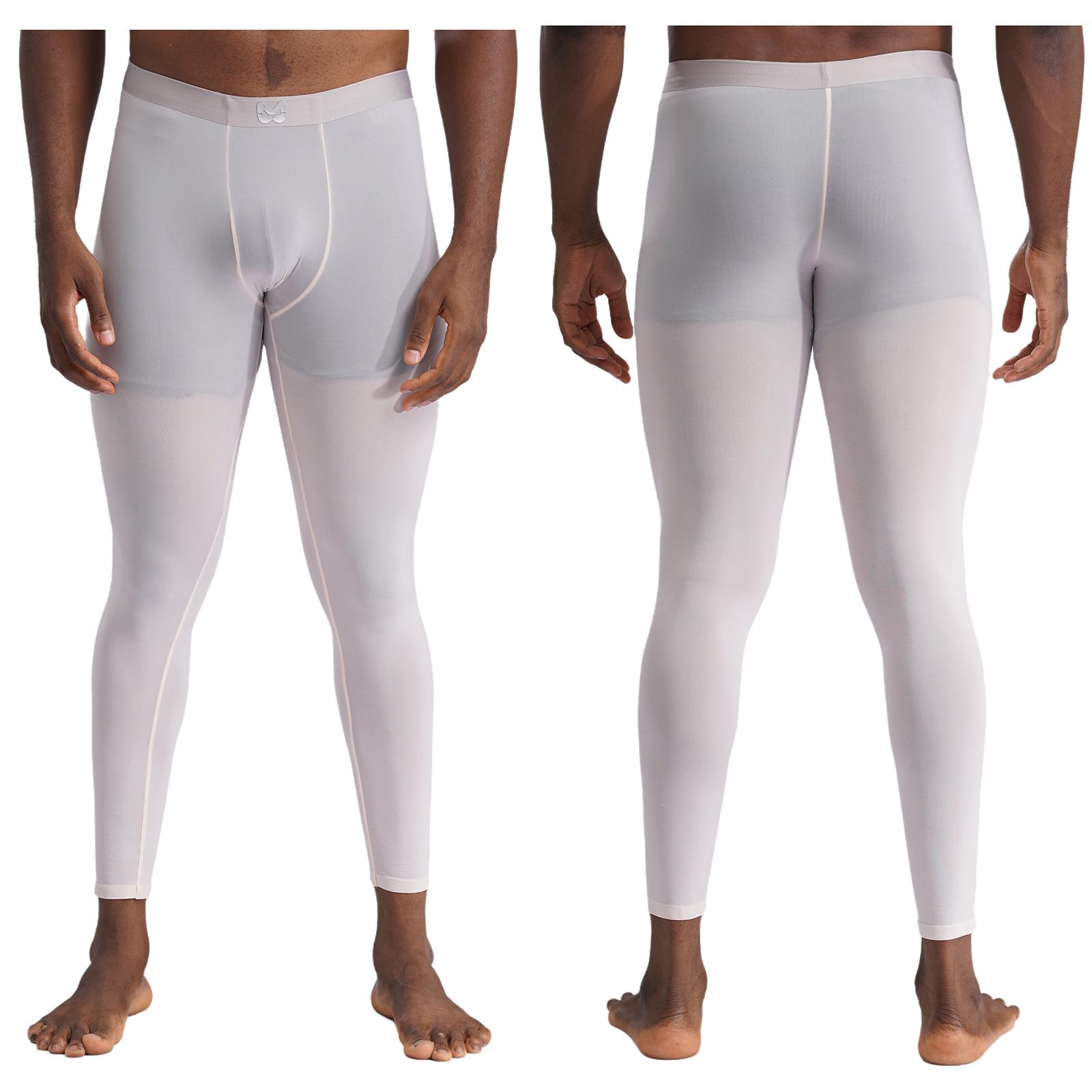 Чоловіча нижня білизна Ice Silk Low Rise Slim Legging Tight Pant Buge Pouch Безшовні еластичні довгі штани M білий
Чоловіча нижня білизна Ice Silk Low Rise Slim Legging Tight Pant Buge Pouch Безшовні еластичні довгі штани M білий