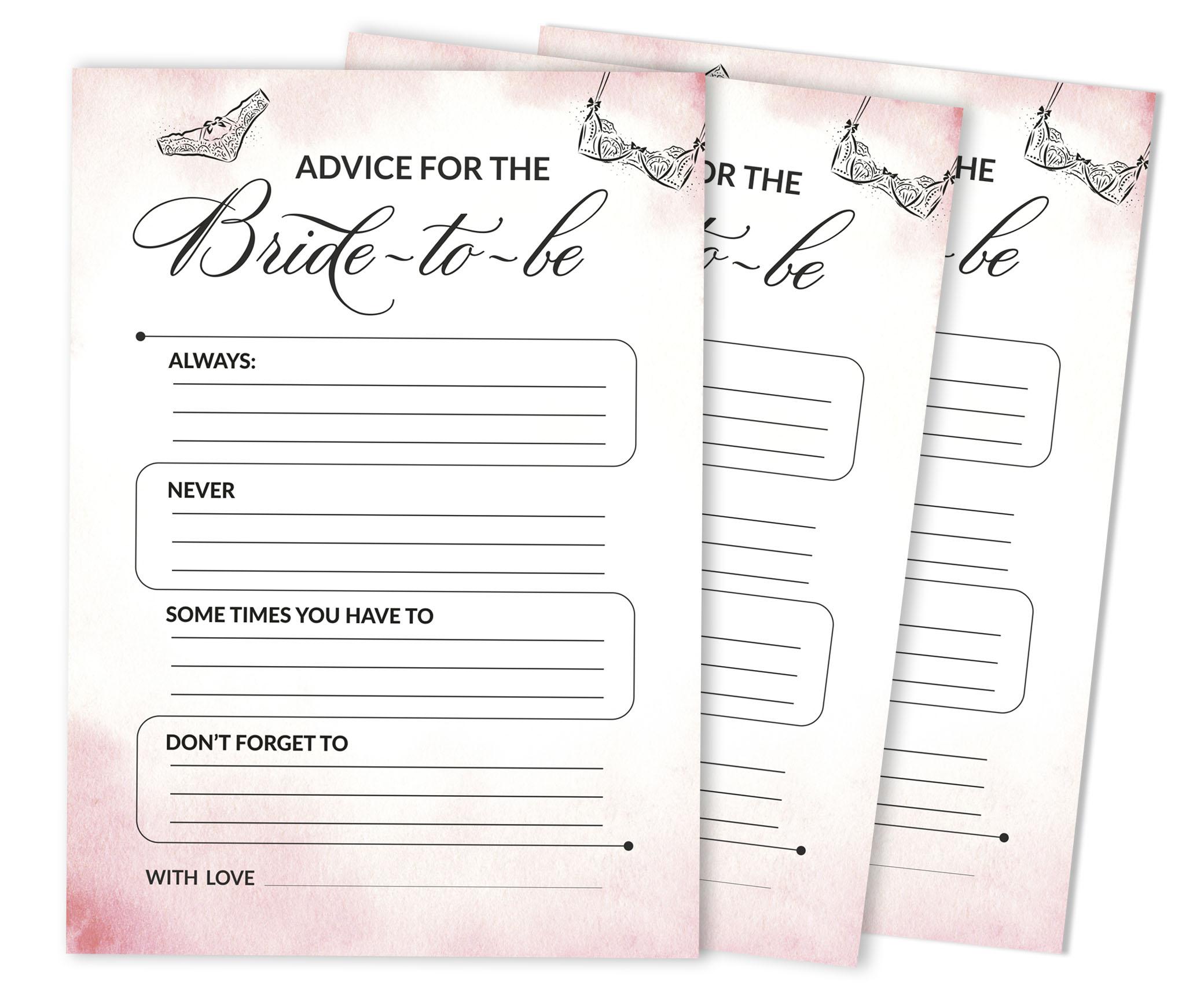 Inkdotpot Lingerie ShowerA Advice And Wishes Set Of 50 Bridal Shower Advice Game 5 x 7 inches белый
Inkdotpot Lingerie ShowerA Advice And Wishes Set Of 50 Bridal Shower Advice Game 5 x 7 inches белый