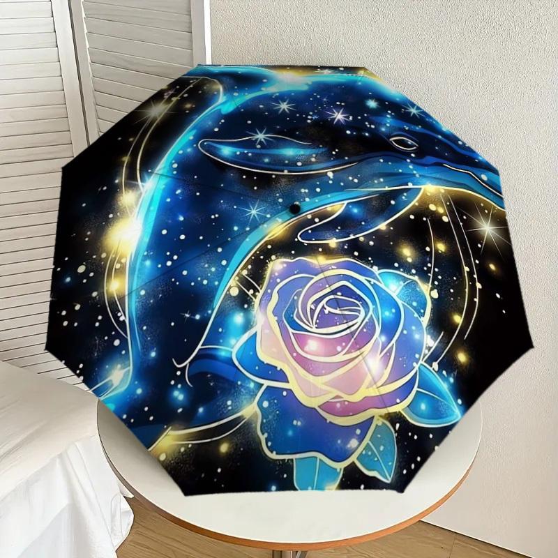 1pc Dolphin Rose Cosmic Artwork Umbrella with Plastic Handle,Suitable for All Seasons Home Travel Outdoor UmbrellaDD421
1pc Dolphin Rose Cosmic Artwork Umbrella with Plastic Handle,Suitable for All Seasons Home Travel Outdoor UmbrellaDD421