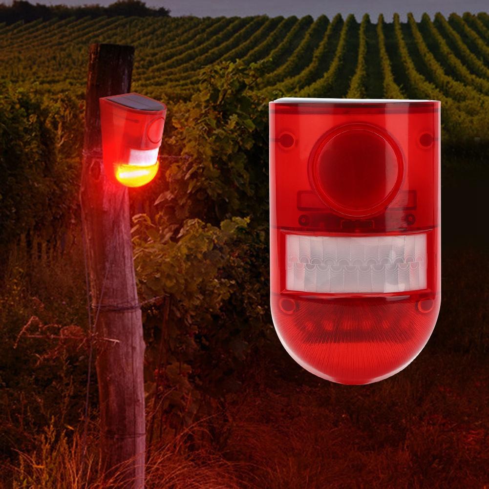 Waterproof Solar Power Alarm Light PIR Motion Sensor Security Sound Light Warning Lamp for Farm Garden
Waterproof Solar Power Alarm Light PIR Motion Sensor Security Sound Light Warning Lamp for Farm Garden