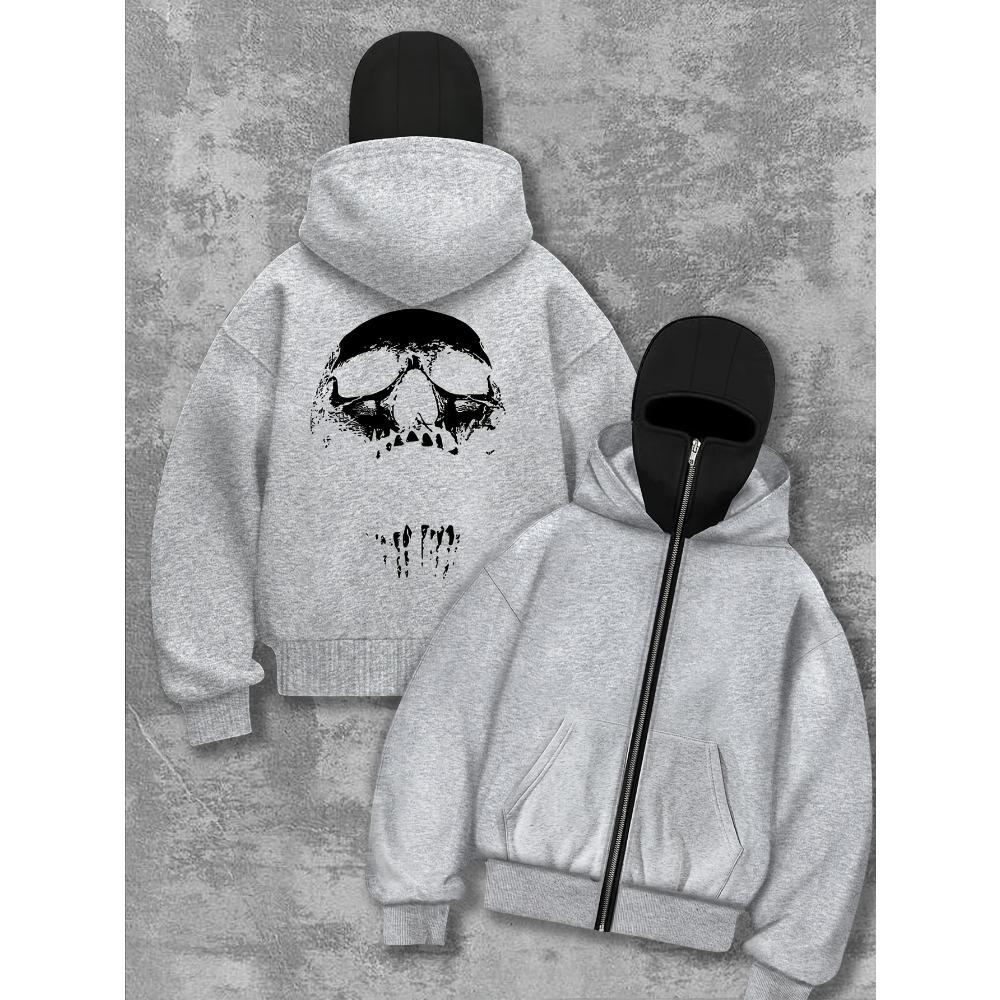 Women s Fashionable Casual Dark Skull Hooded Zipper Sweatshirt with Double Hood XXL
Women s Fashionable Casual Dark Skull Hooded Zipper Sweatshirt with Double Hood XXL