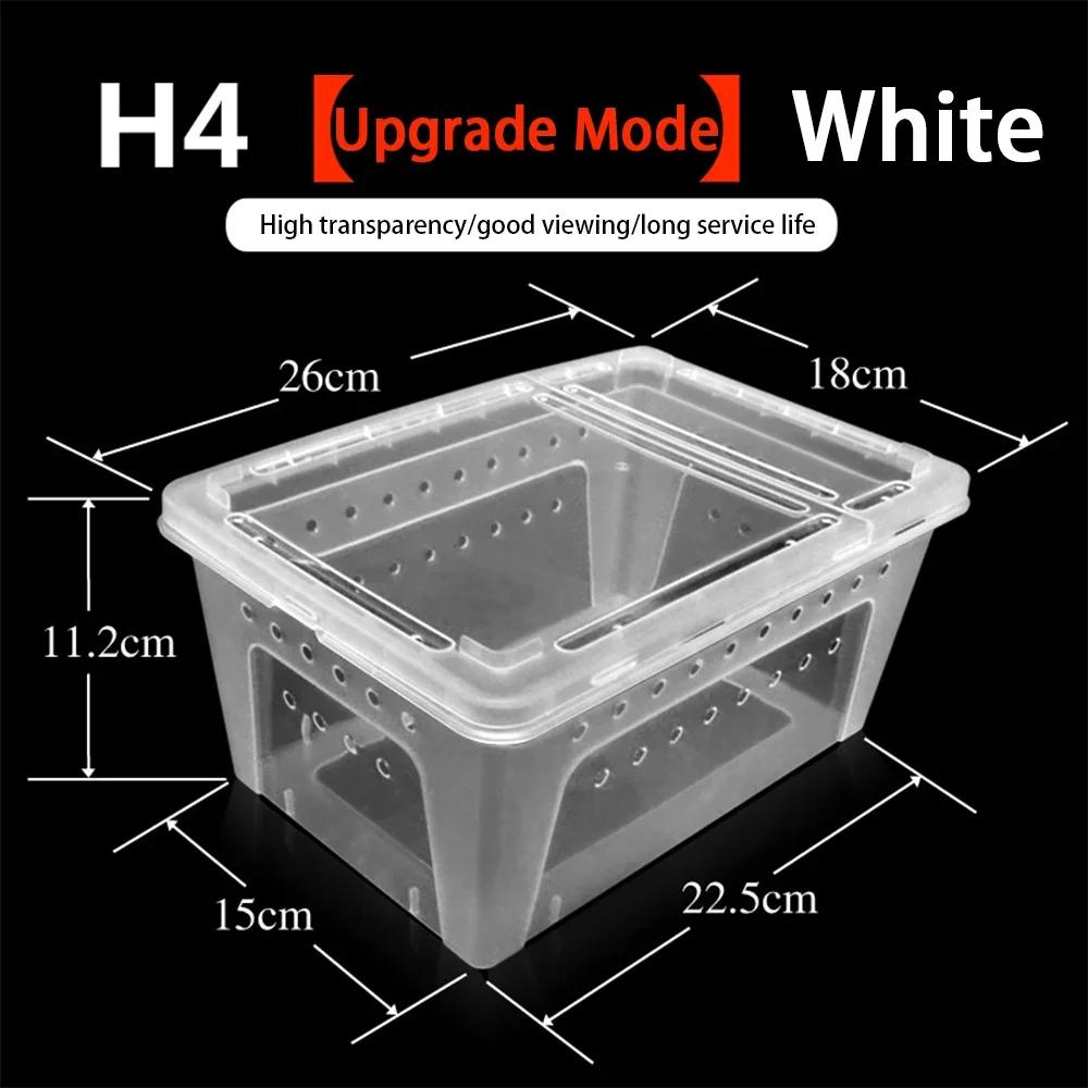 Reptile Breeding Feeding Box Transparent Insect Rearing Hatching Containers Habitat Cage for Spider Lizard Turtle Snake Frog
Reptile Breeding Feeding Box Transparent Insect Rearing Hatching Containers Habitat Cage for Spider Lizard Turtle Snake Frog