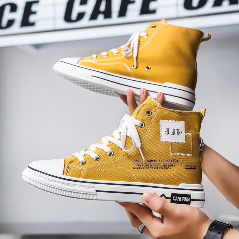 Мужские повседневные всесезонные высокие модные парусиновые кроссовки для скейтбординга для студентов, удобные кроссовки для мальчиков, трендовая мягкая подошва, дышащая обувь 44 жёлтый
Мужские повседневные всесезонные высокие модные парусиновые кроссовки для скейтбординга для студентов, удобные кроссовки для мальчиков, трендовая мягкая подошва, дышащая обувь 44 жёлтый