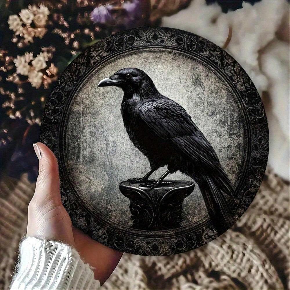 1pc Vintage Metal Crow Wall Sign, Pre-Drilled Iron Art, Funny Holiday Home Bar Decor, Retro Inspirational 20x20 різнокольоровий
1pc Vintage Metal Crow Wall Sign, Pre-Drilled Iron Art, Funny Holiday Home Bar Decor, Retro Inspirational 20x20 різнокольоровий