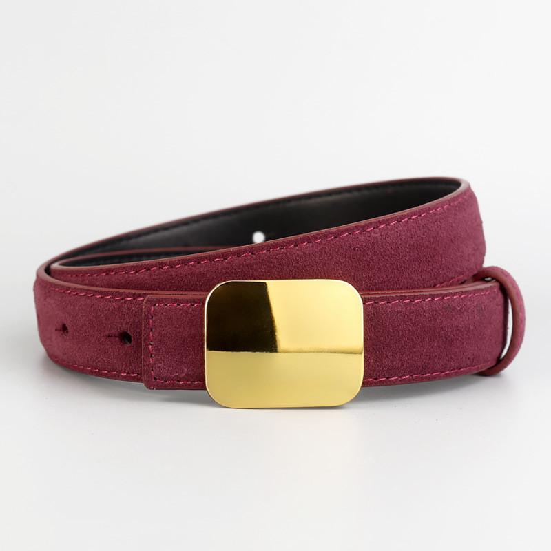 Womens Genuine Leather Belt With Alloy Buckle For Casual And Office Wear Angora Red Suede
Womens Genuine Leather Belt With Alloy Buckle For Casual And Office Wear Angora Red Suede
