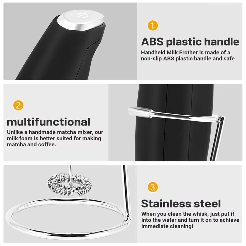 1pc Portable Whisk Mixer - Compact and Efficient Handheld Frother for Perfectly Blended Drinks, Smoothies чёрный
1pc Portable Whisk Mixer - Compact and Efficient Handheld Frother for Perfectly Blended Drinks, Smoothies чёрный