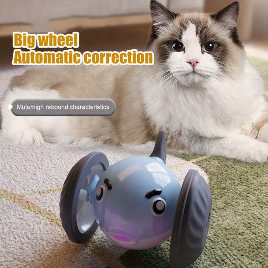 Smart Electric Interactive Cat Toy Automatic Moving Toy with LED Light Rechargeable Random Movement Whale Toy for Indoor Cats Bored Relief
Smart Electric Interactive Cat Toy Automatic Moving Toy with LED Light Rechargeable Random Movement Whale Toy for Indoor Cats Bored Relief