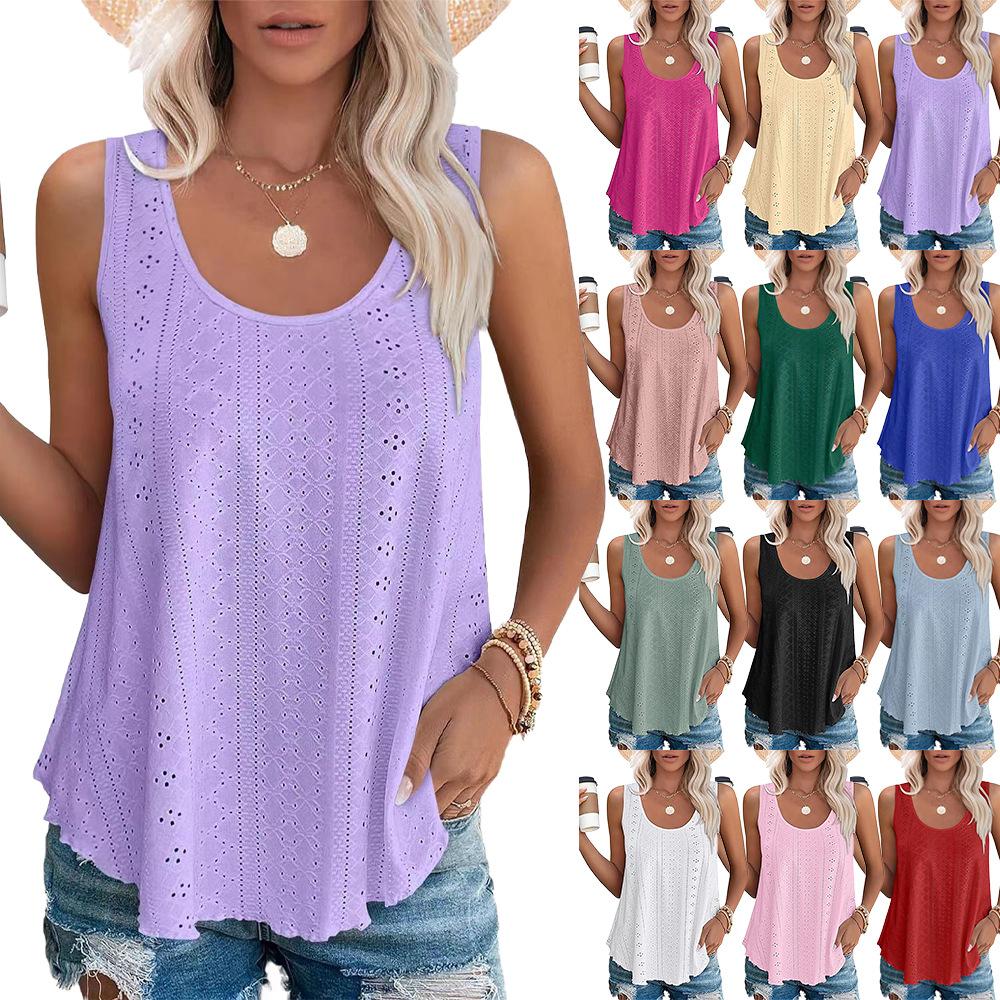Amazon Independent Station European and American Cross-Border Trade 2025 Spring/Summer New Round Neck Loose Sleeveless T-Shirt Top In Stock XXL фіолетовий
Amazon Independent Station European and American Cross-Border Trade 2025 Spring/Summer New Round Neck Loose Sleeveless T-Shirt Top In Stock XXL фіолетовий