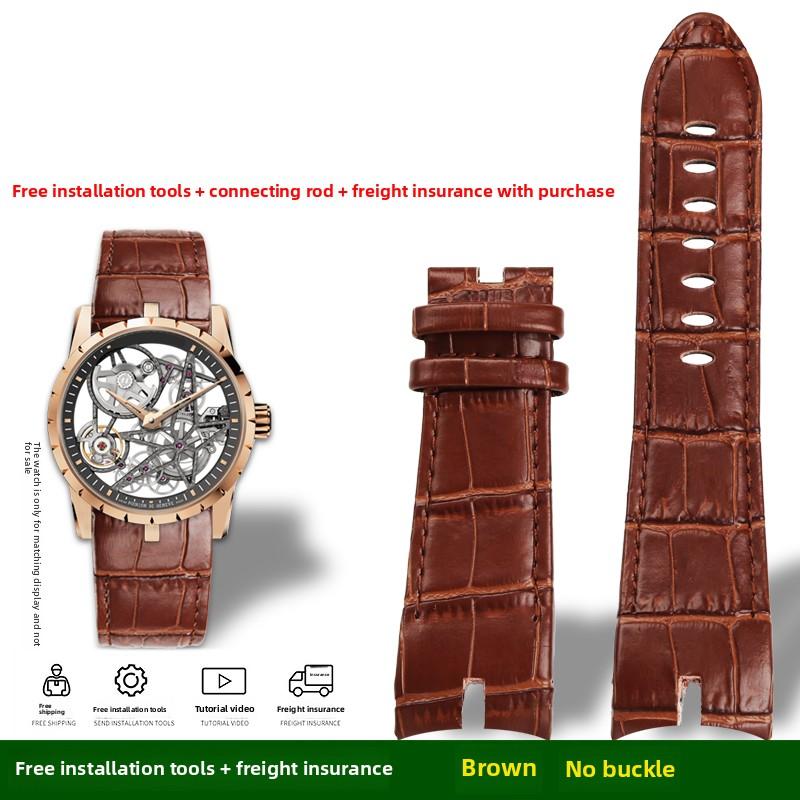 26mm Genuine Leather Strap For Roger Dubuis EXCALIBUR series RDDBEX0405 Watch Band Black Brown Cowhide Men Wristband Accessories 26mm width
26mm Genuine Leather Strap For Roger Dubuis EXCALIBUR series RDDBEX0405 Watch Band Black Brown Cowhide Men Wristband Accessories 26mm width
