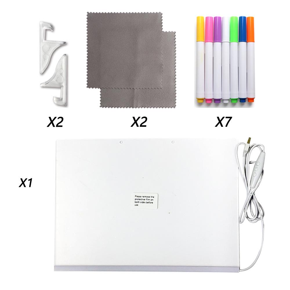 Large DIY Colorful Luminous Acrylic Erasable Memo Board for Kids Large (30*20cm)
Large DIY Colorful Luminous Acrylic Erasable Memo Board for Kids Large (30*20cm)