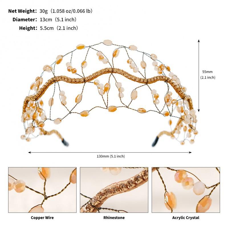 Korean Bride Hair Accessories Crystal Headband Wedding Ball Party Press Headwear Luxury Hand-knitted
Korean Bride Hair Accessories Crystal Headband Wedding Ball Party Press Headwear Luxury Hand-knitted