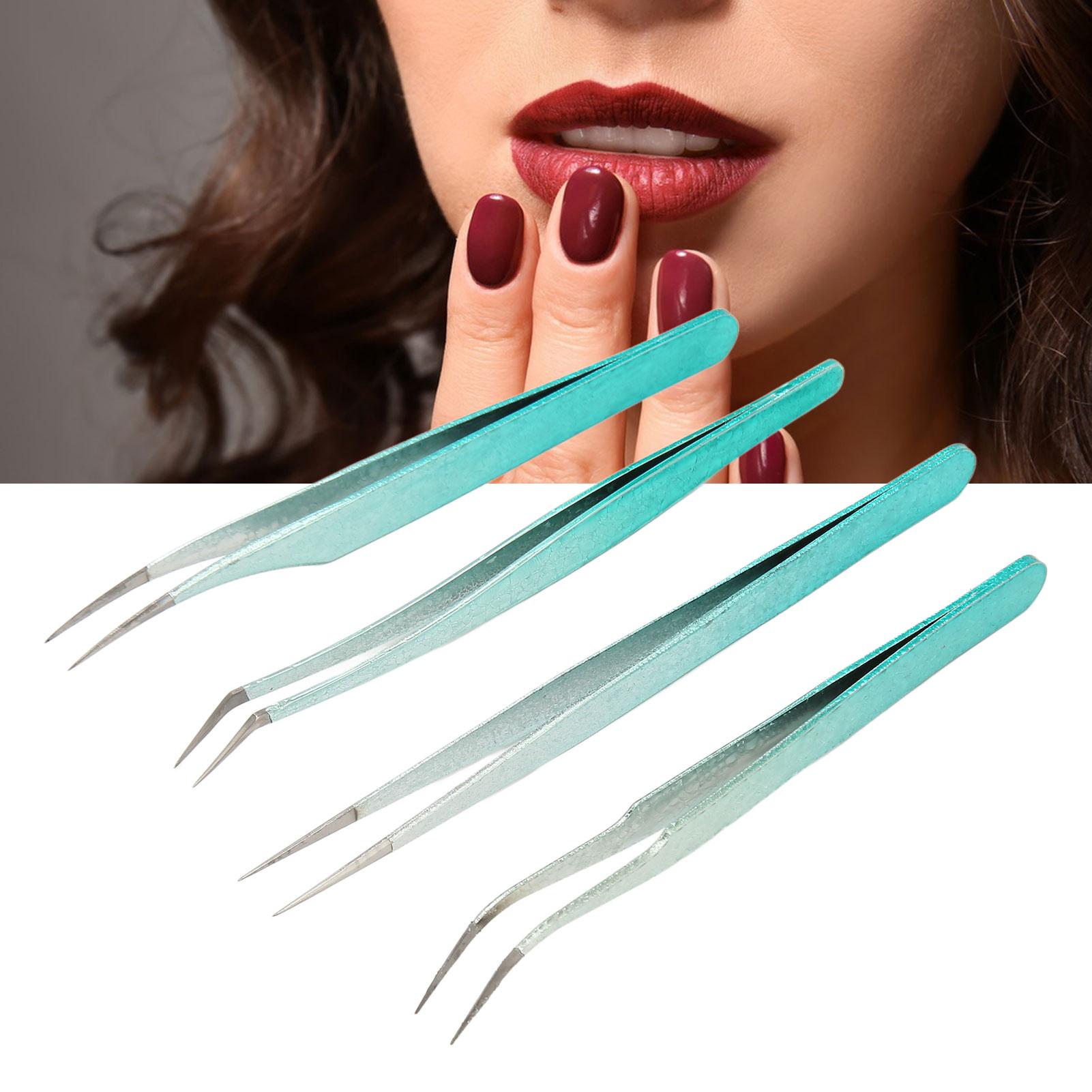 Nail Tweezers Lightweight Versatile Fine Point Stainless Steel Comfortable Grip Nail Art Tweezers for Salon Home
Nail Tweezers Lightweight Versatile Fine Point Stainless Steel Comfortable Grip Nail Art Tweezers for Salon Home