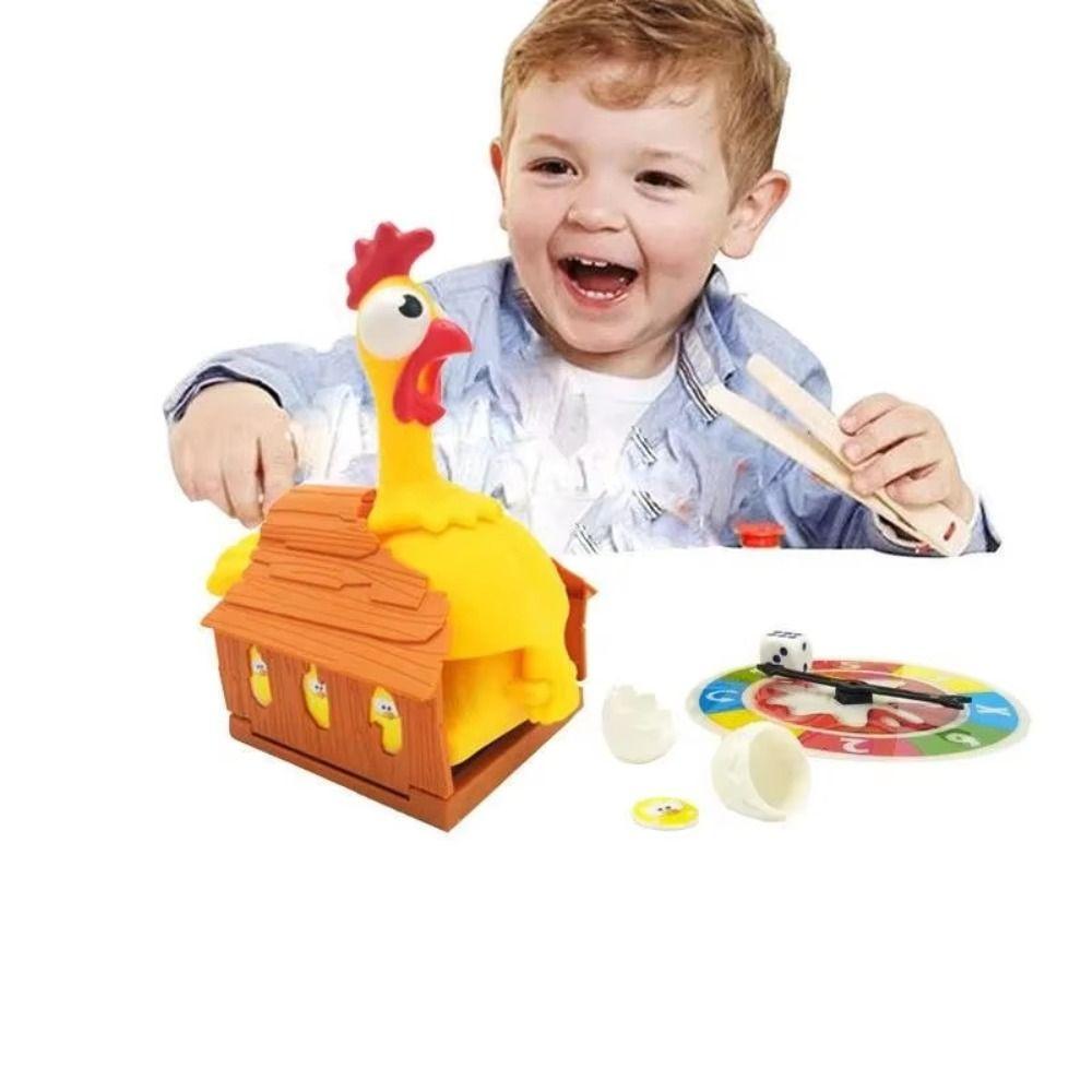Puzzle Toy Chicken Laying Egg Game Plastic Hen Laying Eggs Board Game Parent-child Interaction 1set
Puzzle Toy Chicken Laying Egg Game Plastic Hen Laying Eggs Board Game Parent-child Interaction 1set