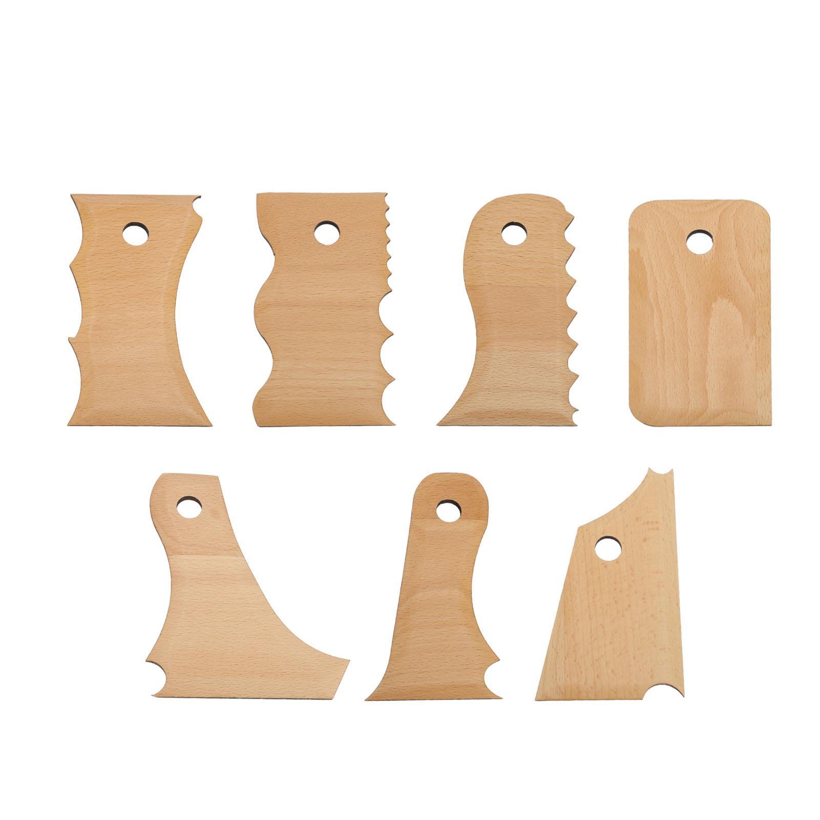7PCS Pottery Foot Shaper Tools Multiple Shapes Beech Wood Rib Trimming Tool for Clay Crafting
7PCS Pottery Foot Shaper Tools Multiple Shapes Beech Wood Rib Trimming Tool for Clay Crafting