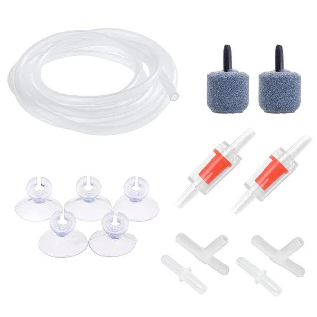 Aquarium Air Pump Kit Set with Air Stone Bubble Aerator, Check Valves, Suction Cups, Air Tube, for Fish Tank Oxygen Pump
Aquarium Air Pump Kit Set with Air Stone Bubble Aerator, Check Valves, Suction Cups, Air Tube, for Fish Tank Oxygen Pump