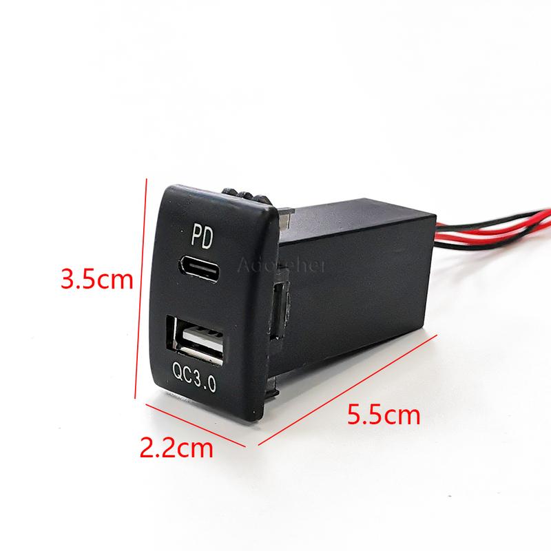 Fit For Suzuki Swift Accessories Modified Car Quick Charger Dual QC3.0 PD Phone Charger Interface Socket Adapter
Fit For Suzuki Swift Accessories Modified Car Quick Charger Dual QC3.0 PD Phone Charger Interface Socket Adapter