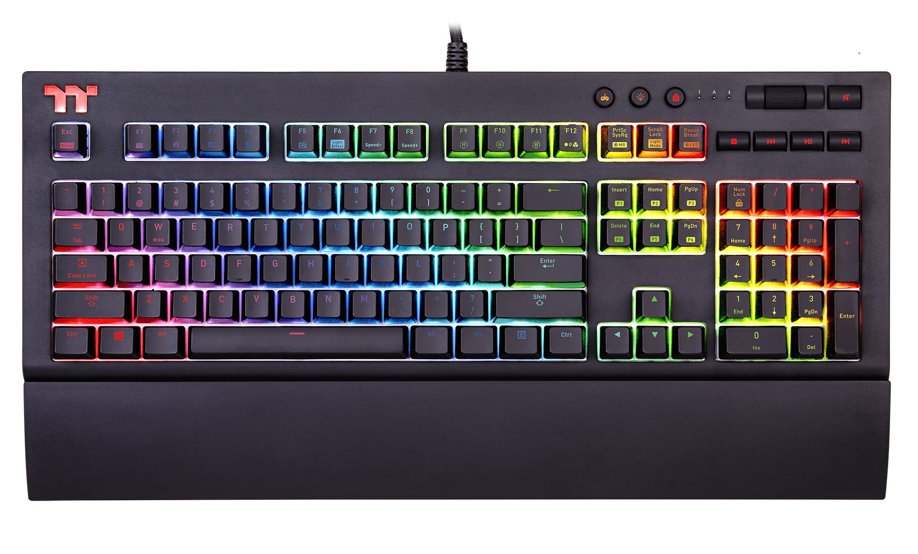 Ігрова клавіатура Thermaltake TT PREMIUM X1 RGB CherryMX Blue KB430 - японська клавіатура - KB-TPX-BLBRJP-01
Ігрова клавіатура Thermaltake TT PREMIUM X1 RGB CherryMX Blue KB430 - японська клавіатура - KB-TPX-BLBRJP-01