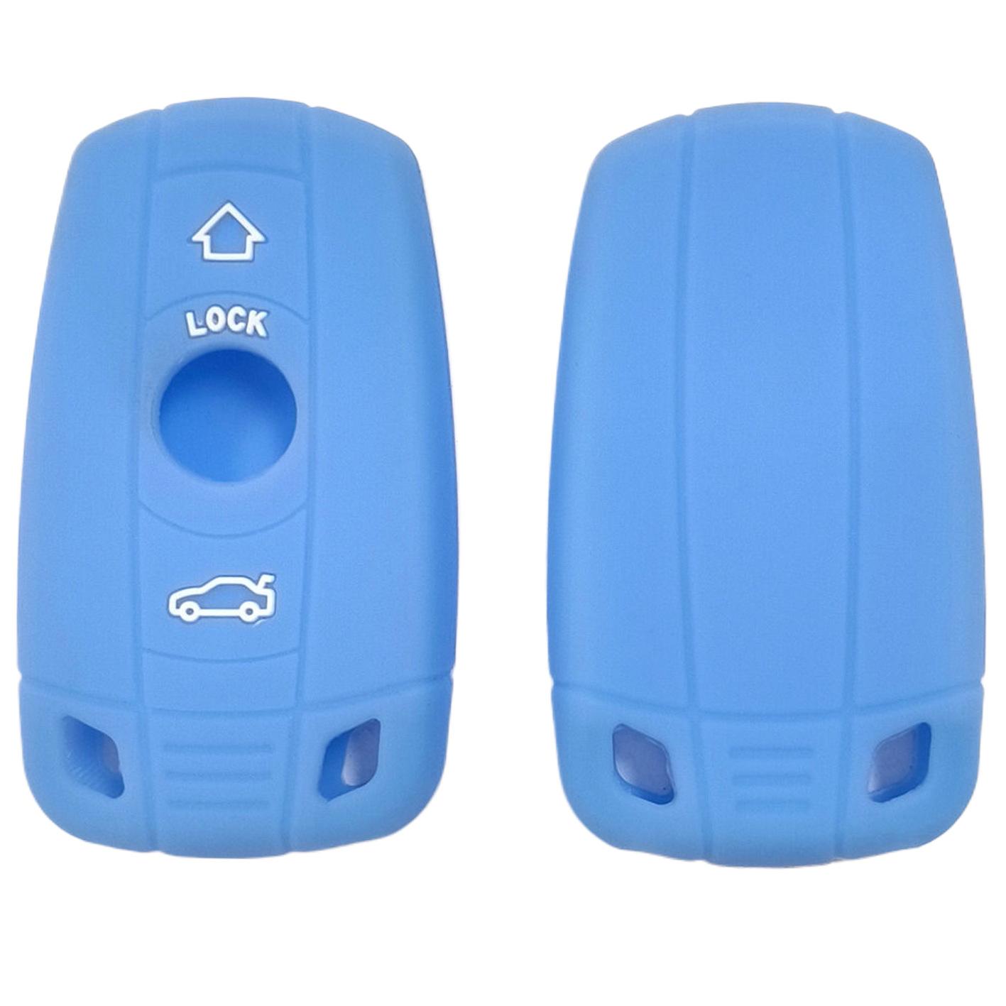 High-quality silicone shockproof key cover, suitable for old BMW X3 smart 2-button key cover, BMW 5 Series, X5, and Mini світло-синій колір
High-quality silicone shockproof key cover, suitable for old BMW X3 smart 2-button key cover, BMW 5 Series, X5, and Mini світло-синій колір