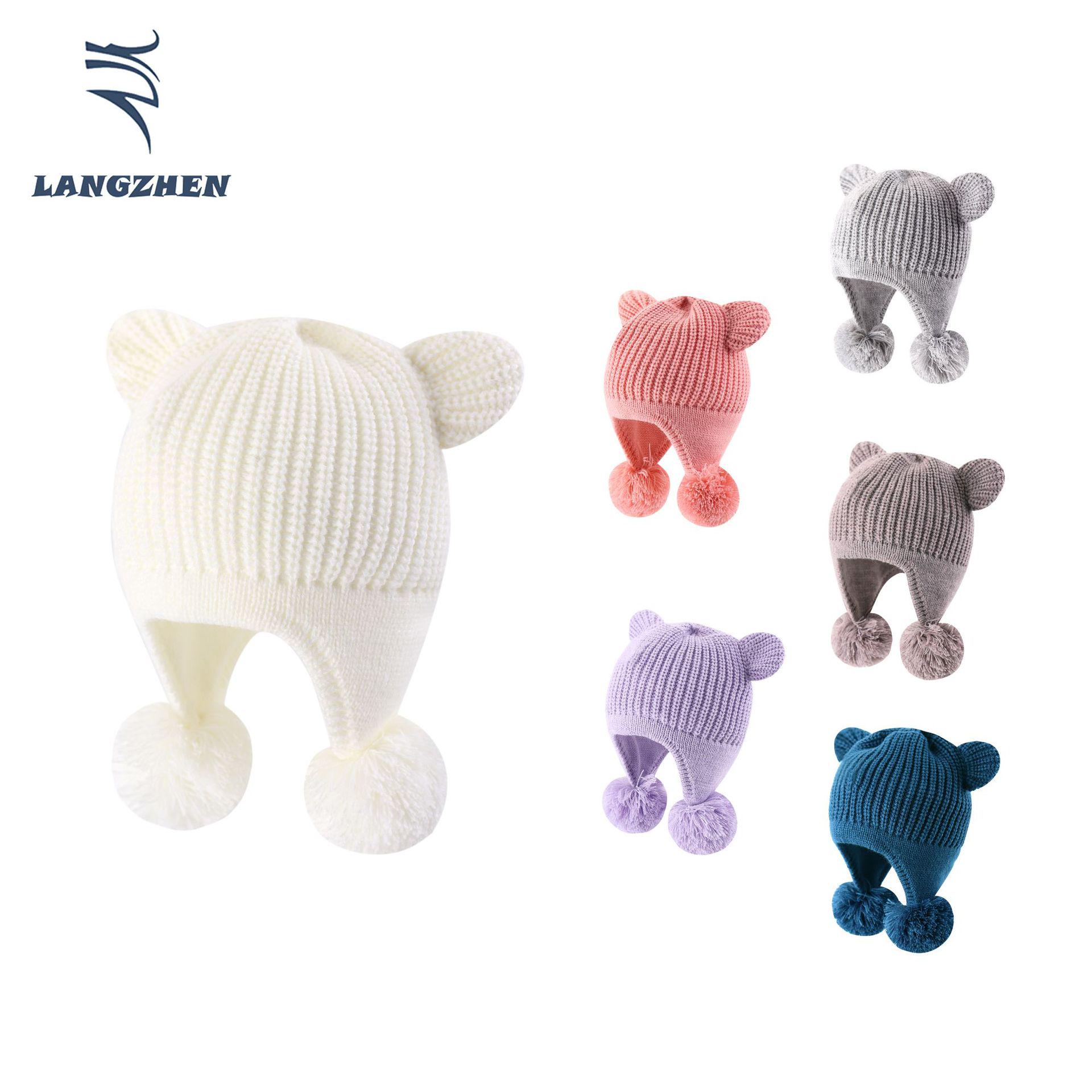 2023 Autumn Knitted Hat with Double Pom Pom Bear Ears - Cute, Cozy, and Windproof Ear Protection S (46-48 cm)
2023 Autumn Knitted Hat with Double Pom Pom Bear Ears - Cute, Cozy, and Windproof Ear Protection S (46-48 cm)