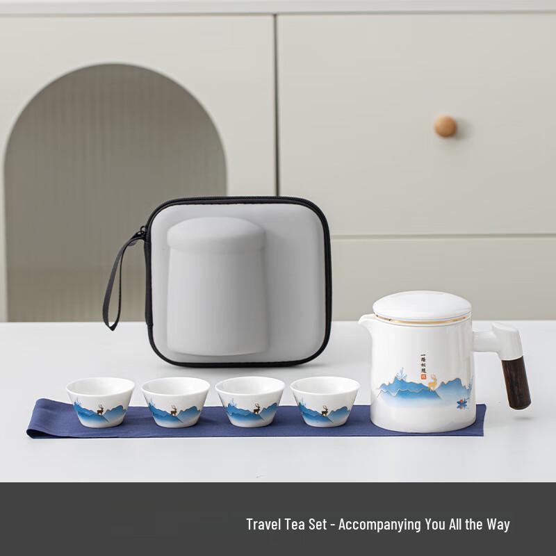 Shangqi Portable Ceramic Tea Set for Travel
Shangqi Portable Ceramic Tea Set for Travel