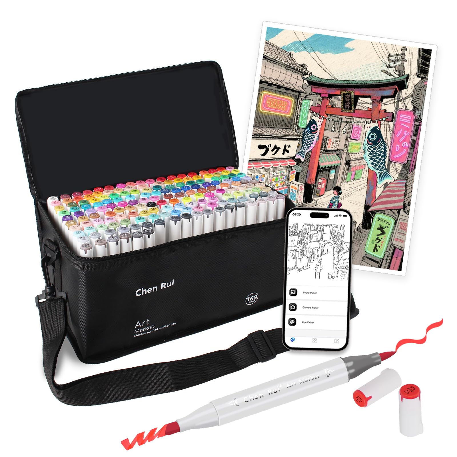 Набор иллюстраторных маркеров с бесплатными спиртовыми маркерами для и манги, тип кисти, 168 цветов, приложение, взрослые, дети, художники,
Набор иллюстраторных маркеров с бесплатными спиртовыми маркерами для и манги, тип кисти, 168 цветов, приложение, взрослые, дети, художники,
