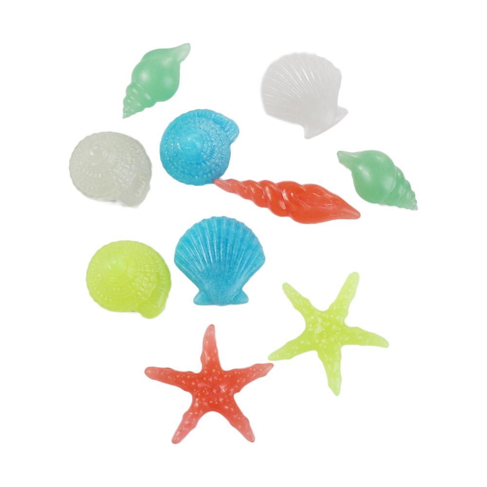 Горячая Распродажа Светящийся В Темноте Домашний Декор Аквариум Пляж Ракушки Морские Ракушки Декор Для Аквариума