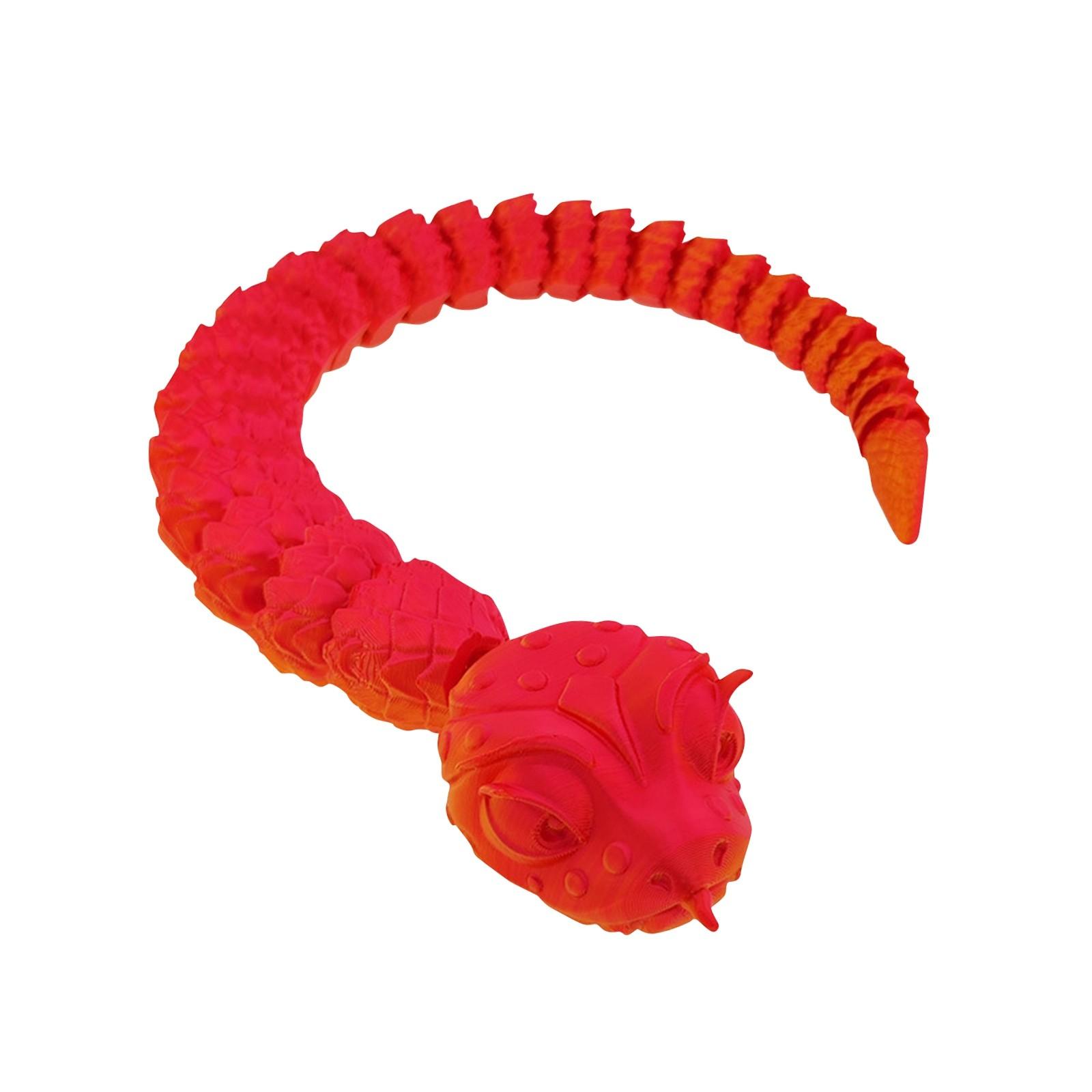 3D-печатная змея с большими глазами, симпатичная подвижная игрушка-украшение One Size красный
3D-печатная змея с большими глазами, симпатичная подвижная игрушка-украшение One Size красный