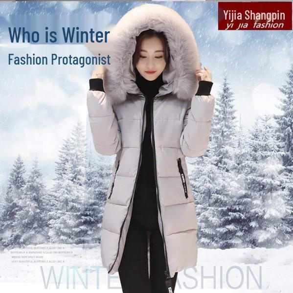 Korean Style Winter Hooded Slim Mid-Length Cotton Jacket for Women - Plus Size Available 3XL
Korean Style Winter Hooded Slim Mid-Length Cotton Jacket for Women - Plus Size Available 3XL