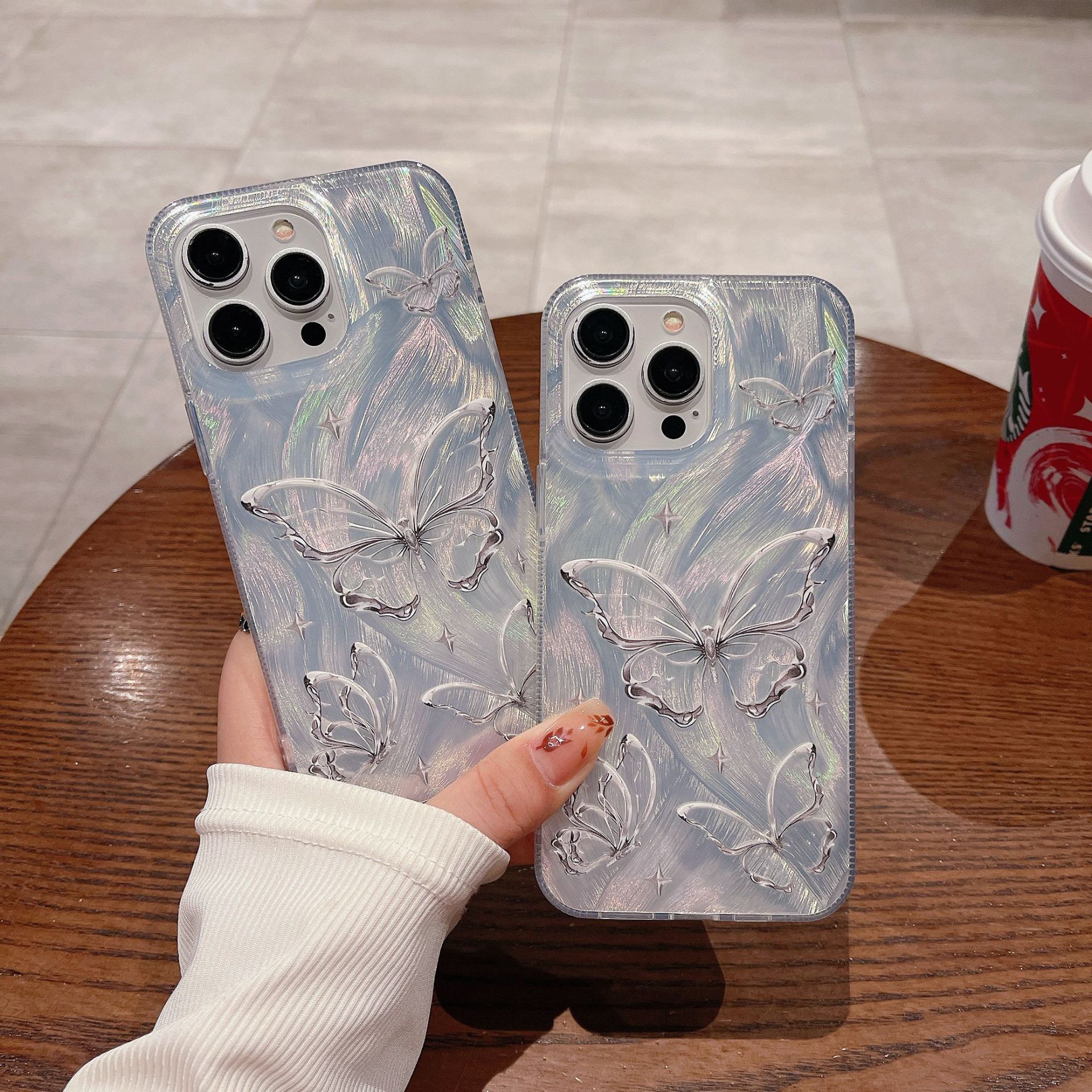 Подходит для iPhone15pro Чехол для мобильного телефона Laser Feather Yarn Butterfly Apple 11/14pormax Double Layer Ins Wind iPhone15 promax
Подходит для iPhone15pro Чехол для мобильного телефона Laser Feather Yarn Butterfly Apple 11/14pormax Double Layer Ins Wind iPhone15 promax