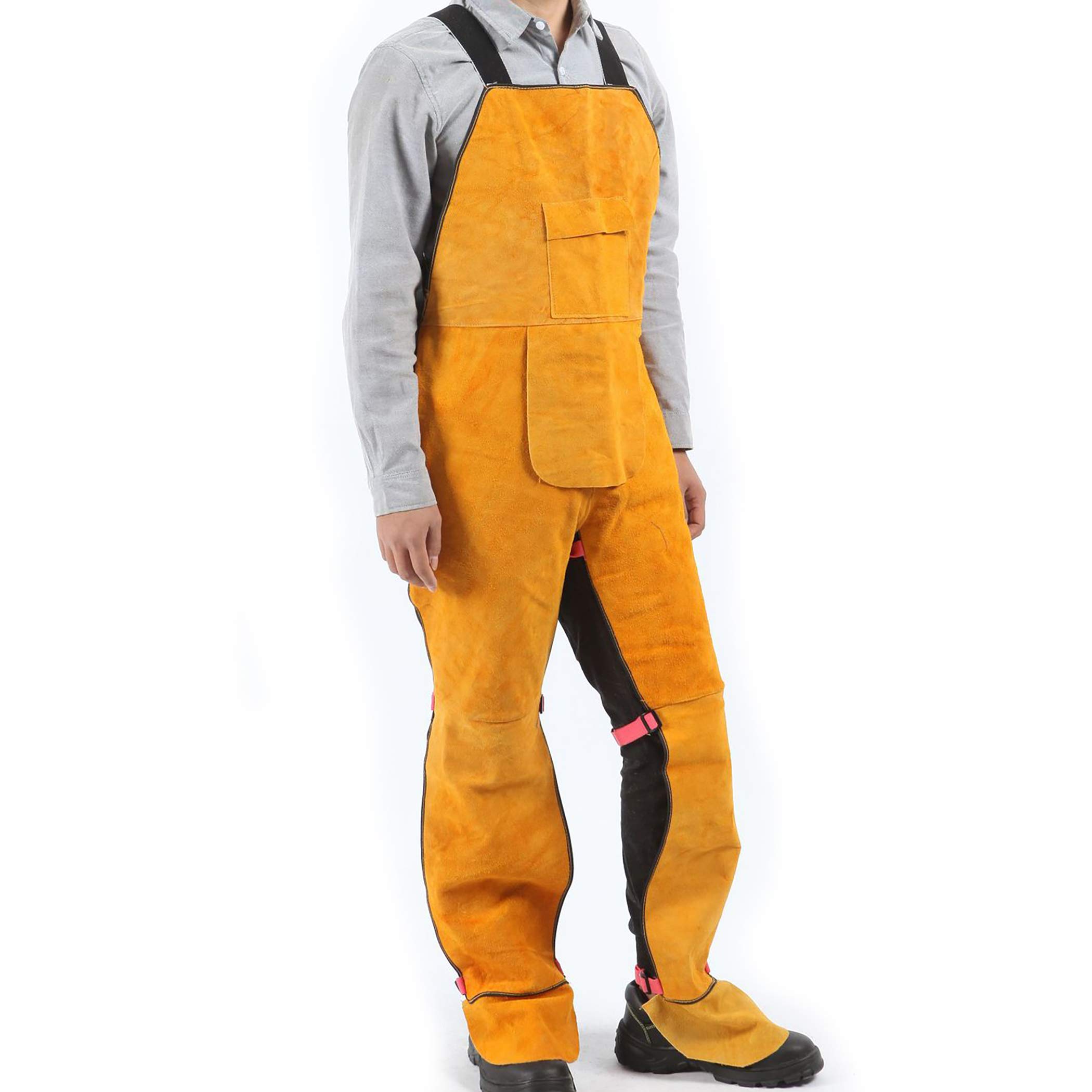 Felimoa Сварочный фартук из коровьей кожи, Термостойкий, Огнестойкий, с накладками на ноги, Износостойкий, Карманы, Плотно прилегающий, для строительства (желтый)
Felimoa Сварочный фартук из коровьей кожи, Термостойкий, Огнестойкий, с накладками на ноги, Износостойкий, Карманы, Плотно прилегающий, для строительства (желтый)