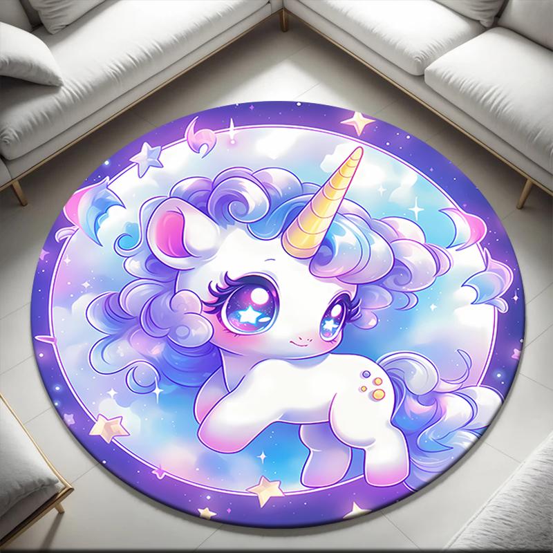 1pc Cartoon cute fantasy unicorn Round carpet Painted Printed circular carpet, home door mat, outdoor travel protection carpet 80x80cm( 31x31in)
1pc Cartoon cute fantasy unicorn Round carpet Painted Printed circular carpet, home door mat, outdoor travel protection carpet 80x80cm( 31x31in)