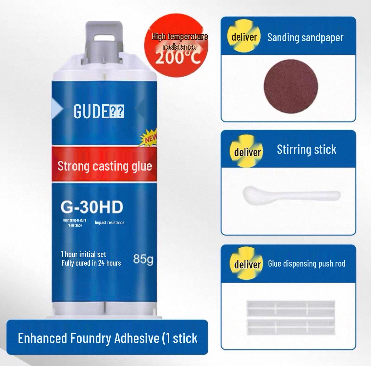 High-Temp Welding Glue, AB Adhesive: Waterproof Metal Repair for Oil Tanks & Radiators.
High-Temp Welding Glue, AB Adhesive: Waterproof Metal Repair for Oil Tanks & Radiators.