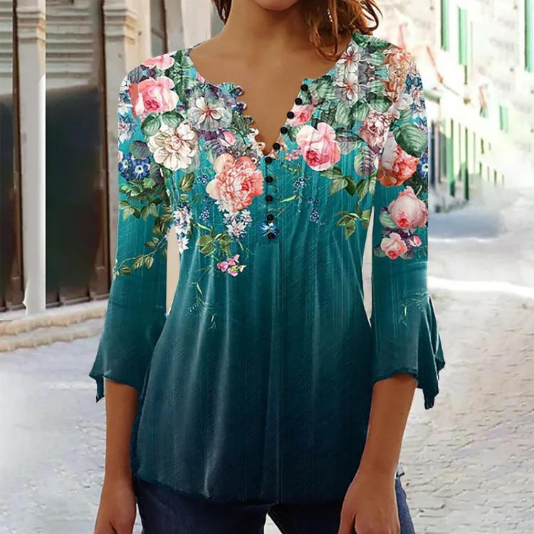 Ladies Short Sleeve V Neck Floral Print Button T Shirt Top XXXL зелёный
Ladies Short Sleeve V Neck Floral Print Button T Shirt Top XXXL зелёный