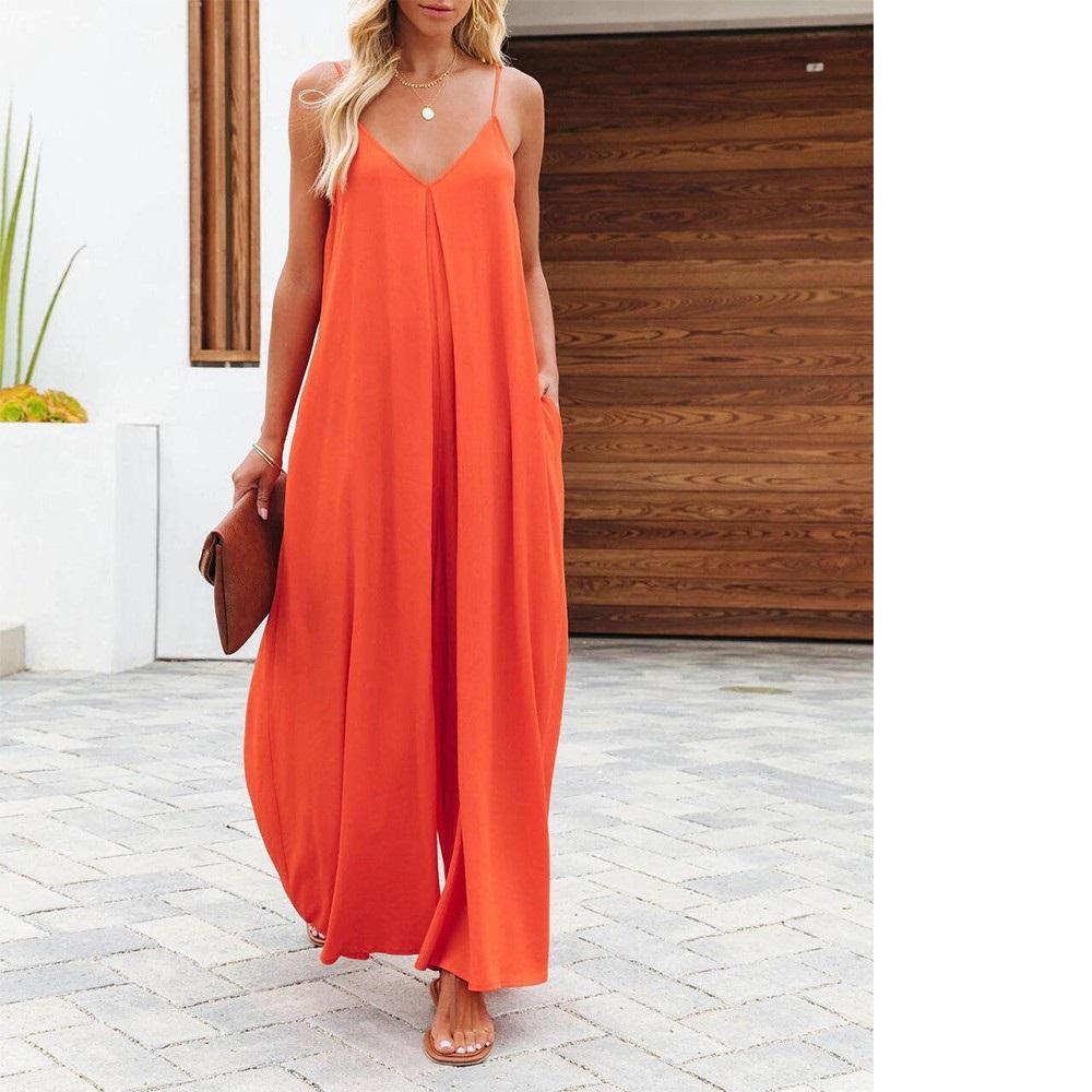 Летний женский комбинезон из полиэстера с лямками, однотонный, с карманами, широкий женский комбинезон, повседневный, нелиняющий, без рукавов, женский комбинезон XS
Летний женский комбинезон из полиэстера с лямками, однотонный, с карманами, широкий женский комбинезон, повседневный, нелиняющий, без рукавов, женский комбинезон XS
