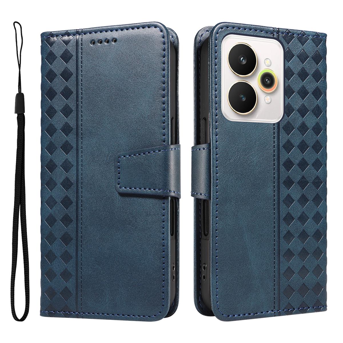For Realme 15 Pro 5G/Realme 15 5G Leather Case Wallet Stand Grids Imprinted Phone Cover with Strap
For Realme 15 Pro 5G/Realme 15 5G Leather Case Wallet Stand Grids Imprinted Phone Cover with Strap