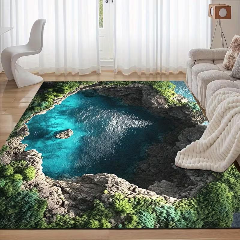 3D Optical Illusion Carpet Deep Pit, Under Water Dark Style Broken Brick Wall Hole Pattern Living Room Bedroom Rug Door Mat 50X80CM
3D Optical Illusion Carpet Deep Pit, Under Water Dark Style Broken Brick Wall Hole Pattern Living Room Bedroom Rug Door Mat 50X80CM