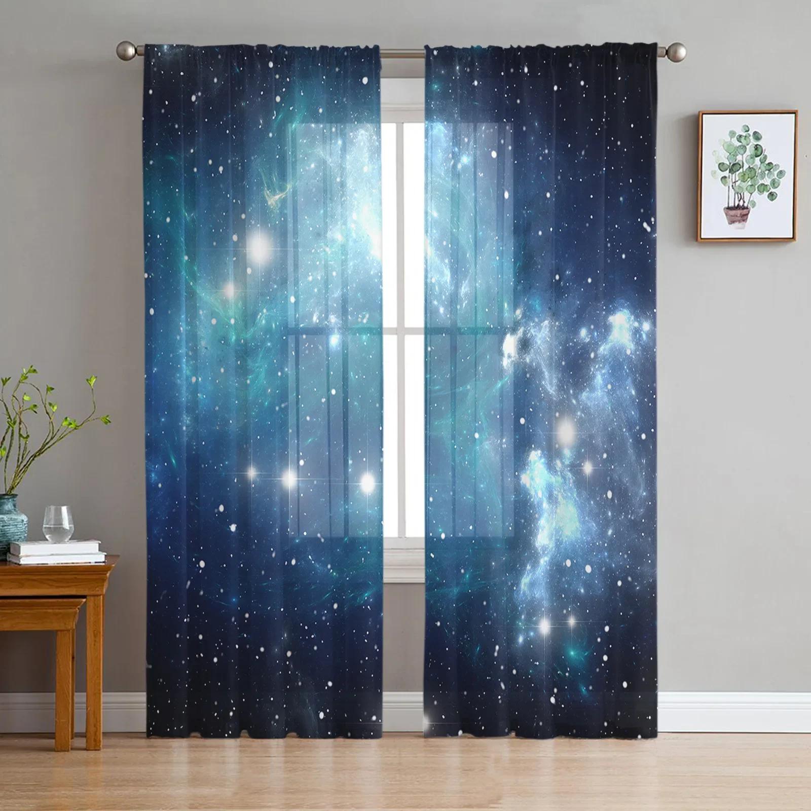 Starry Sky Blue Transparent Drapes for Living Room Decoration Window Panel Curtains Perfect for Cooking Area Soft Tulle Sheer Fabric Organza W135 x H115cm x1&Grommet Top
Starry Sky Blue Transparent Drapes for Living Room Decoration Window Panel Curtains Perfect for Cooking Area Soft Tulle Sheer Fabric Organza W135 x H115cm x1&Grommet Top