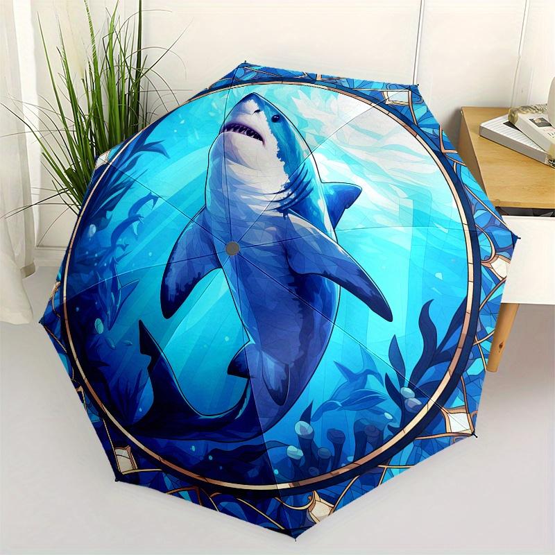 Shark StainedGlass themed Eight rib Automatic Folding Umbrella Is Suitable for Both Men and Women, Making It A Perfect Christmas and Valenti
Shark StainedGlass themed Eight rib Automatic Folding Umbrella Is Suitable for Both Men and Women, Making It A Perfect Christmas and Valenti