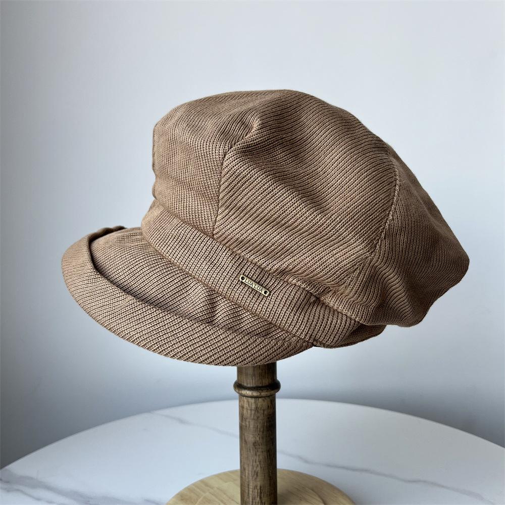Autumn Simple Casual Yarn Knitted Striped Retro Cap Octagonal Hat Newsboy Hat Beret Adult (56-58cm) кавовий
Autumn Simple Casual Yarn Knitted Striped Retro Cap Octagonal Hat Newsboy Hat Beret Adult (56-58cm) кавовий