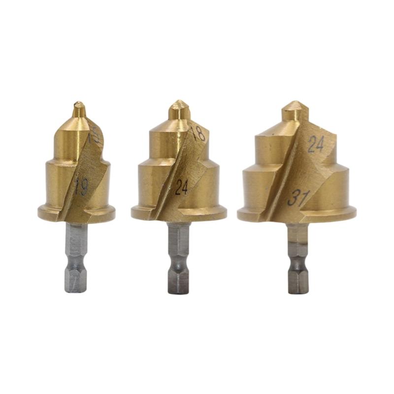 High Speed Steel Helical Drill Bits Hex Shank for Water Pipe Repair and Reaming 15~31mm Fits All Drills золотий
High Speed Steel Helical Drill Bits Hex Shank for Water Pipe Repair and Reaming 15~31mm Fits All Drills золотий