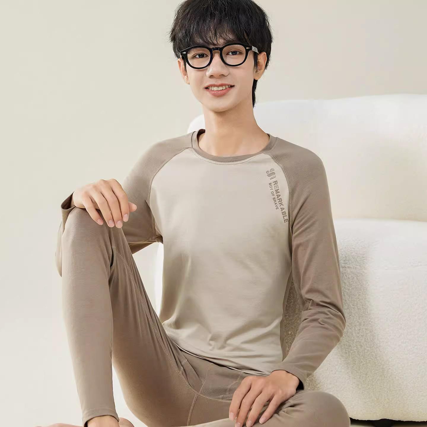 Men s Slim Fit Crew Neck Fleece-Lined Warm Underwear Set, Long Sleeve Top & Pants for Teens - Autumn Collection. 3XL (68-78 kg)
Men s Slim Fit Crew Neck Fleece-Lined Warm Underwear Set, Long Sleeve Top & Pants for Teens - Autumn Collection. 3XL (68-78 kg)