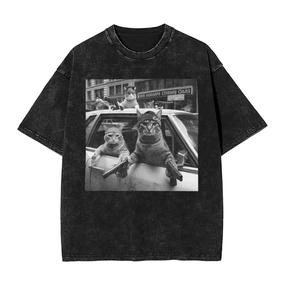 Funny Funny Gangster Cats Street Design TShirts Men Women Round Neck Cotton Washed T Shirt Short Sleeve Tees Plus Size Clothing XL
Funny Funny Gangster Cats Street Design TShirts Men Women Round Neck Cotton Washed T Shirt Short Sleeve Tees Plus Size Clothing XL