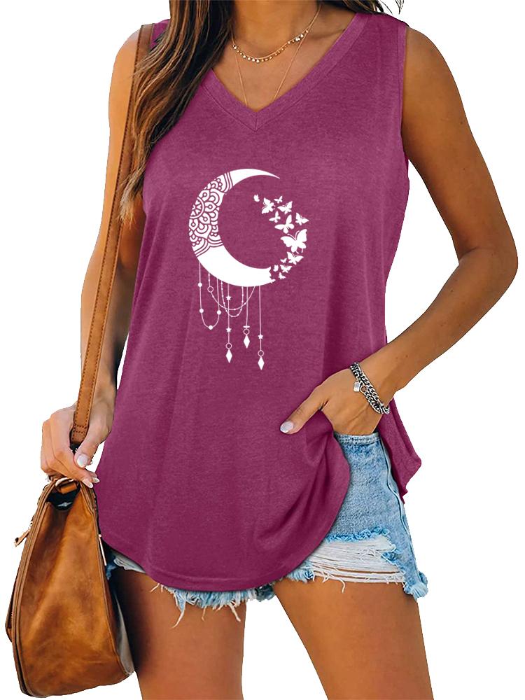 Женская модная майка без рукавов с V-образным вырезом и принтом, летний повседневный пуловер, свободная майка XXL розы красного
Женская модная майка без рукавов с V-образным вырезом и принтом, летний повседневный пуловер, свободная майка XXL розы красного