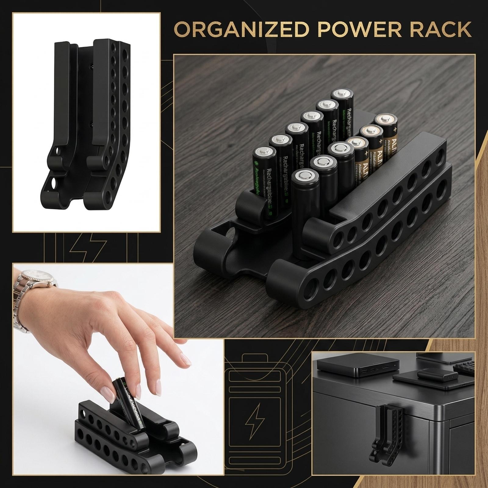 Battery Storage Organizer Rack Wall Mount Holder Durable Plastic Construction Compact Design for Efficient Battery Management and Easy Access чёрный
Battery Storage Organizer Rack Wall Mount Holder Durable Plastic Construction Compact Design for Efficient Battery Management and Easy Access чёрный